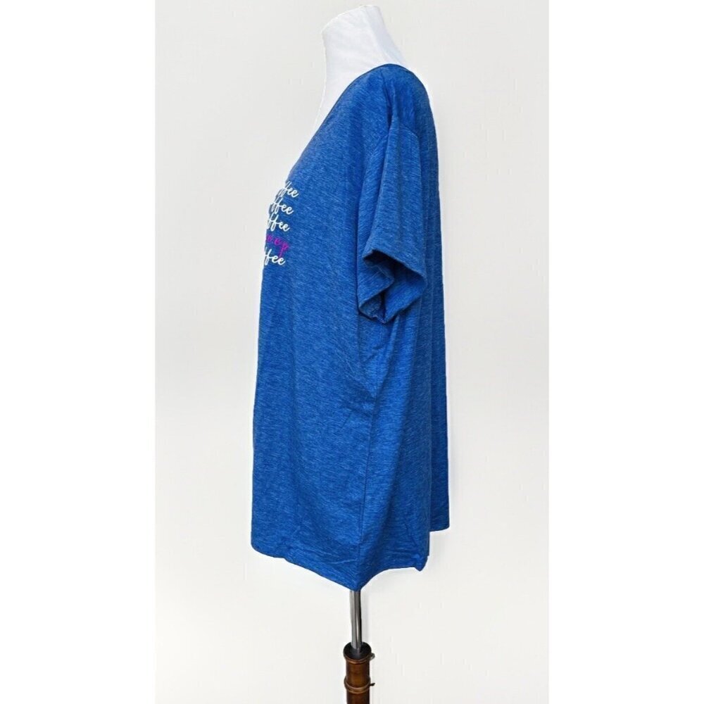Natural Reflection Women’s Mazarene Blue Shirt Sleep Loungewear Size XXL - Picture 3 of 12
